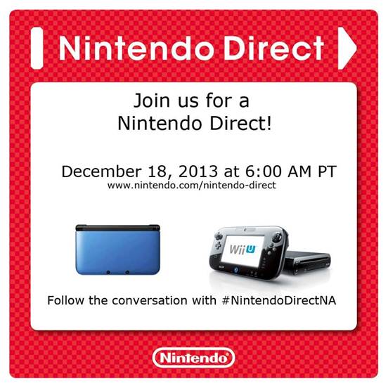 Nintendo Direct Coming Tomorrow December 18th 2013 9 A.M. EST